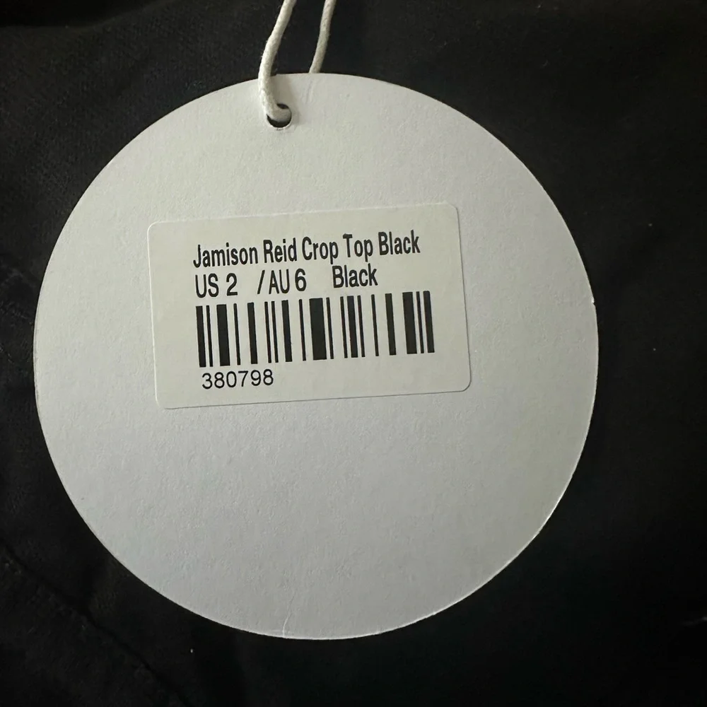 Princess Polly Jamison Reid Crop Top in the color Black - Picture 4 of 4